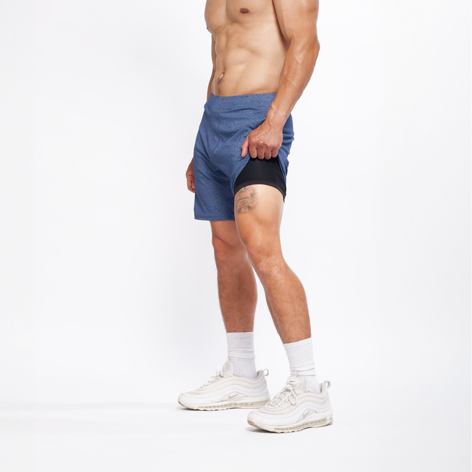 Swerve Shorts - Heather Navy